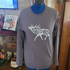 Yeti Long Sleeve Tee, Sz. Medium. "Built For The Wild" (#1572)